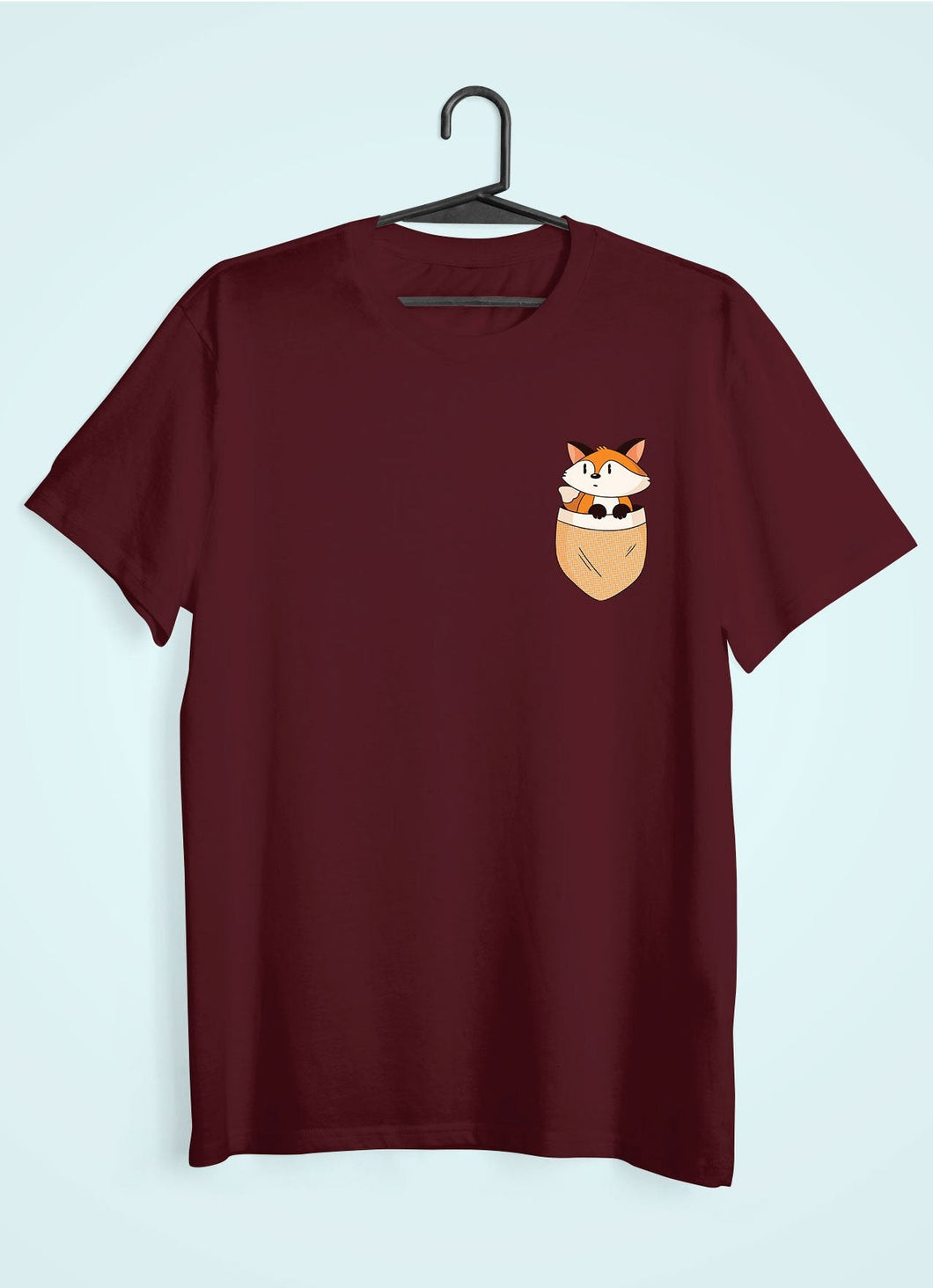 Fox Side Pocket Design Women Half Sleeves T-shirt- KidsFashionVilla