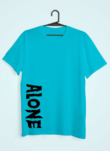 Alone Women Half Sleeves T-shirt- KidsFashionVilla