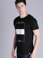 Load image into Gallery viewer, Real Men Empower Women Round Neck Mens Half Sleeves T-shirt- KidsFashionVilla
