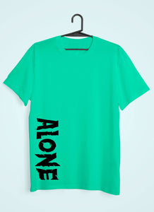 Alone Women Half Sleeves T-shirt- KidsFashionVilla