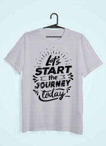 Lets Start The Journey Women Half Sleeves T-shirt- KidsFashionVilla