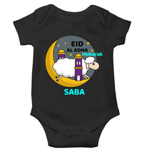 Load image into Gallery viewer, Custom Name Eid Al Adha Bakra Eid Mubarak Rompers for Baby Girl- KidsFashionVilla

