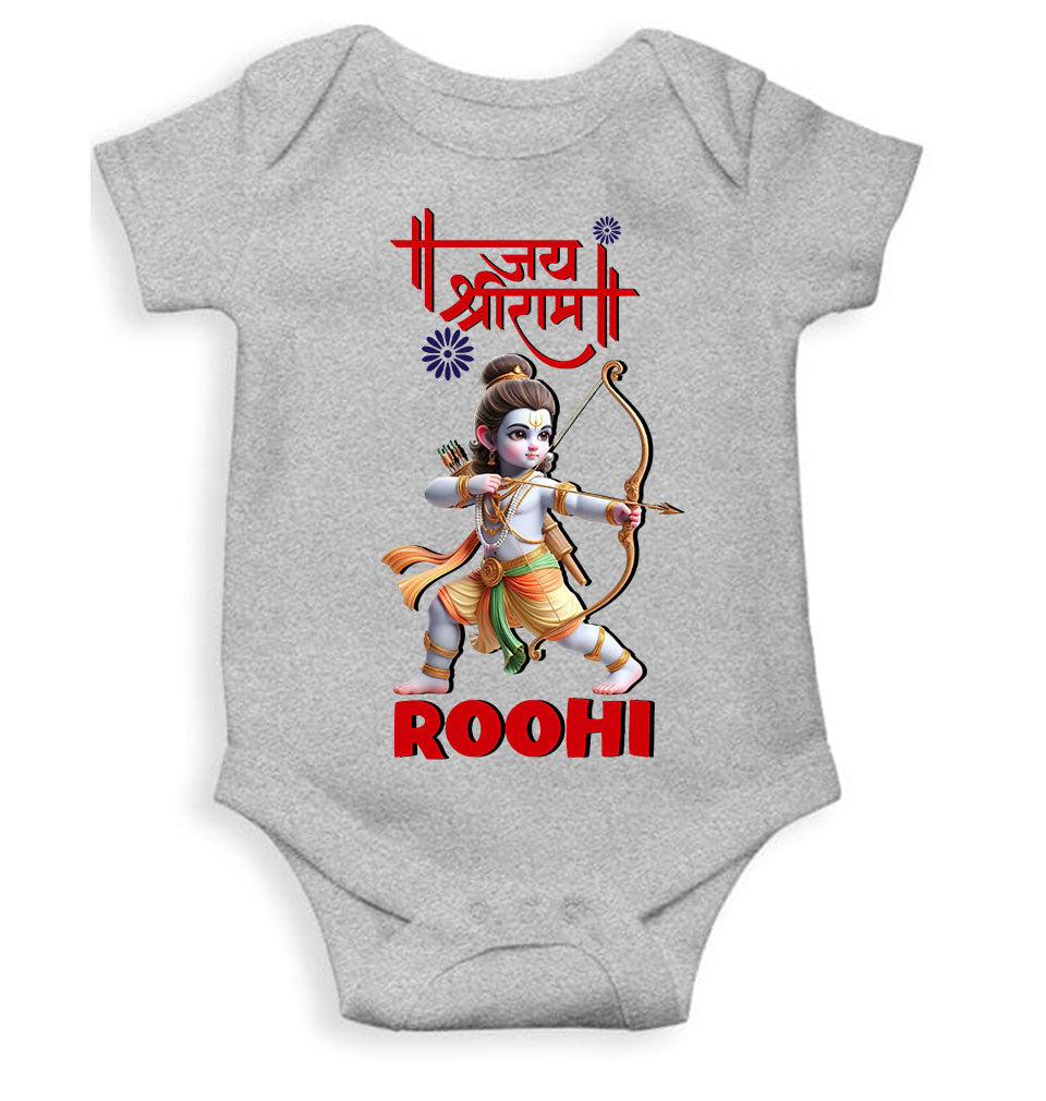 Custom Name Jai Shree Ram Rompers for Baby Girl- KidsFashionVilla