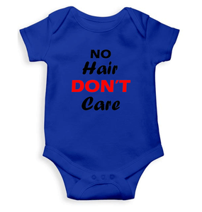 No Hair Dont Care Rompers for Baby Girl- KidsFashionVilla