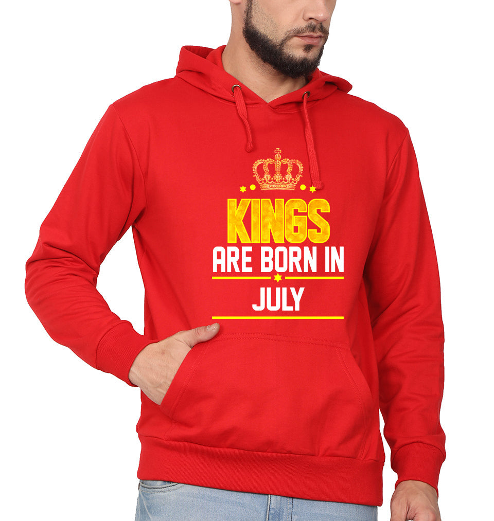 Kings Are Born In July Men Hoodies-KidsFashionVilla