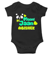 Load image into Gallery viewer, Custom Name Panda Maasi ki jaan Rompers for Baby Boy- KidsFashionVilla
