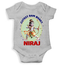 Load image into Gallery viewer, Custom Name Cutest Ram Bhakt Rompers for Baby Boy- KidsFashionVilla
