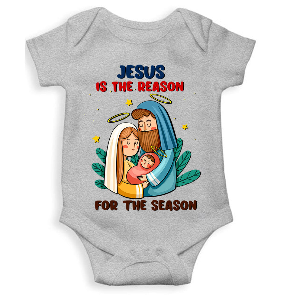 Jesus Is The Reason For The Season Christmas Rompers for Baby Boy- KidsFashionVilla