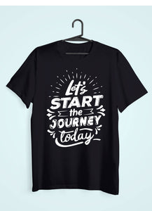 Lets Start The Journey Women Half Sleeves T-shirt- KidsFashionVilla