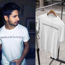 Load image into Gallery viewer, I Am Not A Chick Flick Siddharth Malhotra Celebrity T-shirt- KidsFashionVilla

