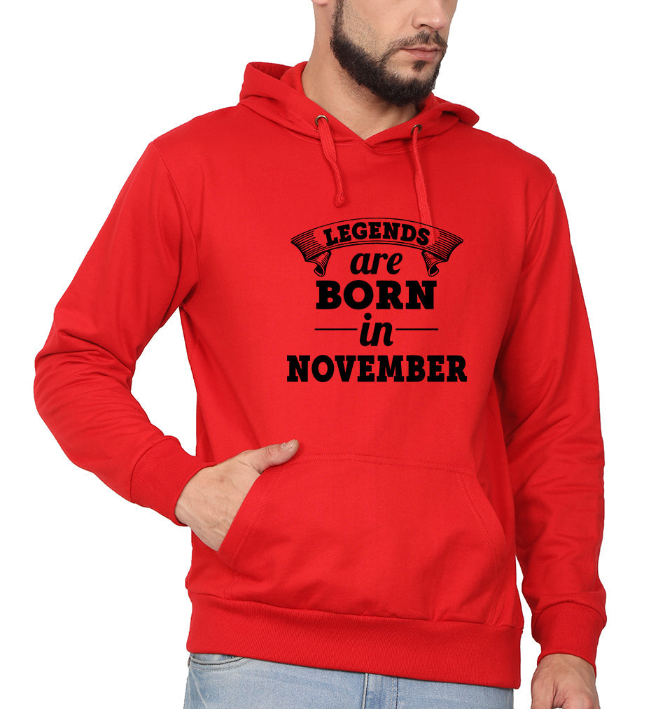 Legends are Born in November Men Hoodies-KidsFashionVilla
