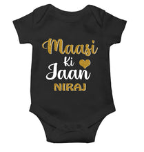 Load image into Gallery viewer, Custom Name Maasi ki jaan Rompers for Baby Boy- KidsFashionVilla
