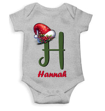 Load image into Gallery viewer, Custom Name Christmas Rompers for Baby Girl- KidsFashionVilla
