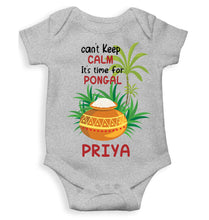Load image into Gallery viewer, Custom Name Time For Pongal Rompers for Baby Girl- KidsFashionVilla
