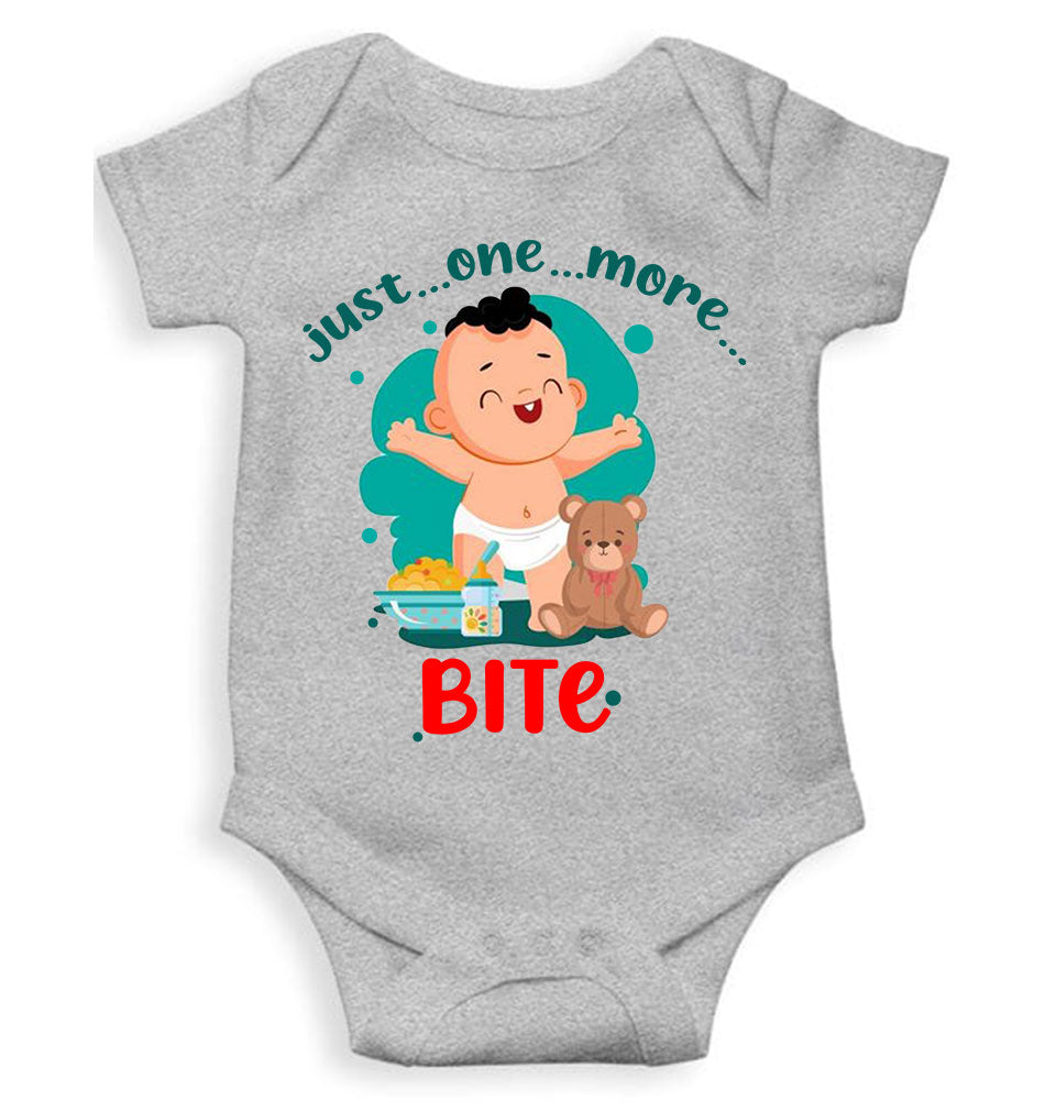 One More Bite Rompers for Baby Boy- KidsFashionVilla