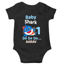 Load image into Gallery viewer, Custom Name Baby Shark Do Do Do First Birthday Rompers for Baby Boy- KidsFashionVilla
