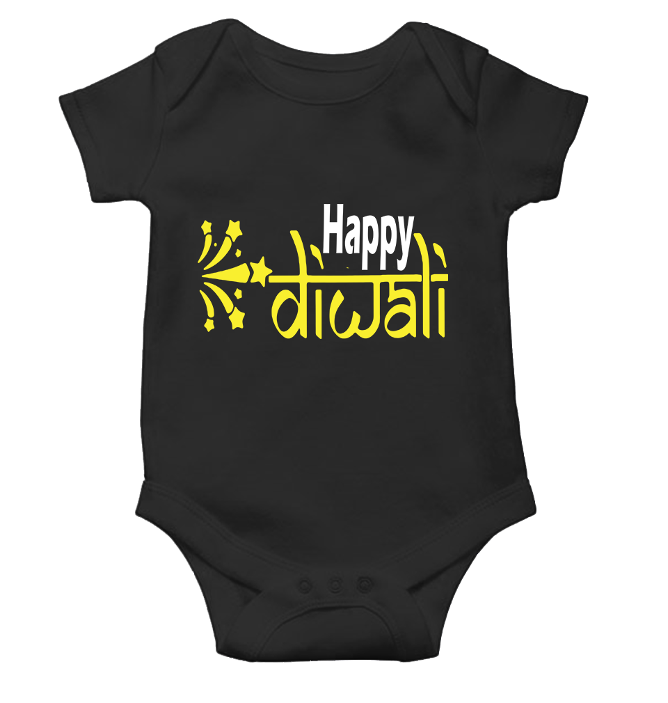Happy Diwali Rompers for Baby Girl- KidsFashionVilla