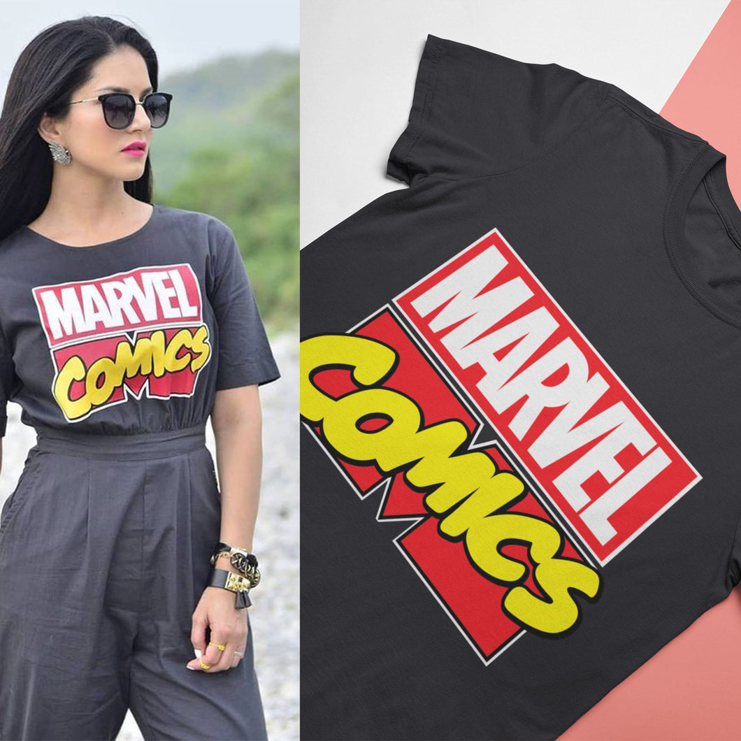 Marvel Comics Sunny Leone Celebrity T-shirt- KidsFashionVilla
