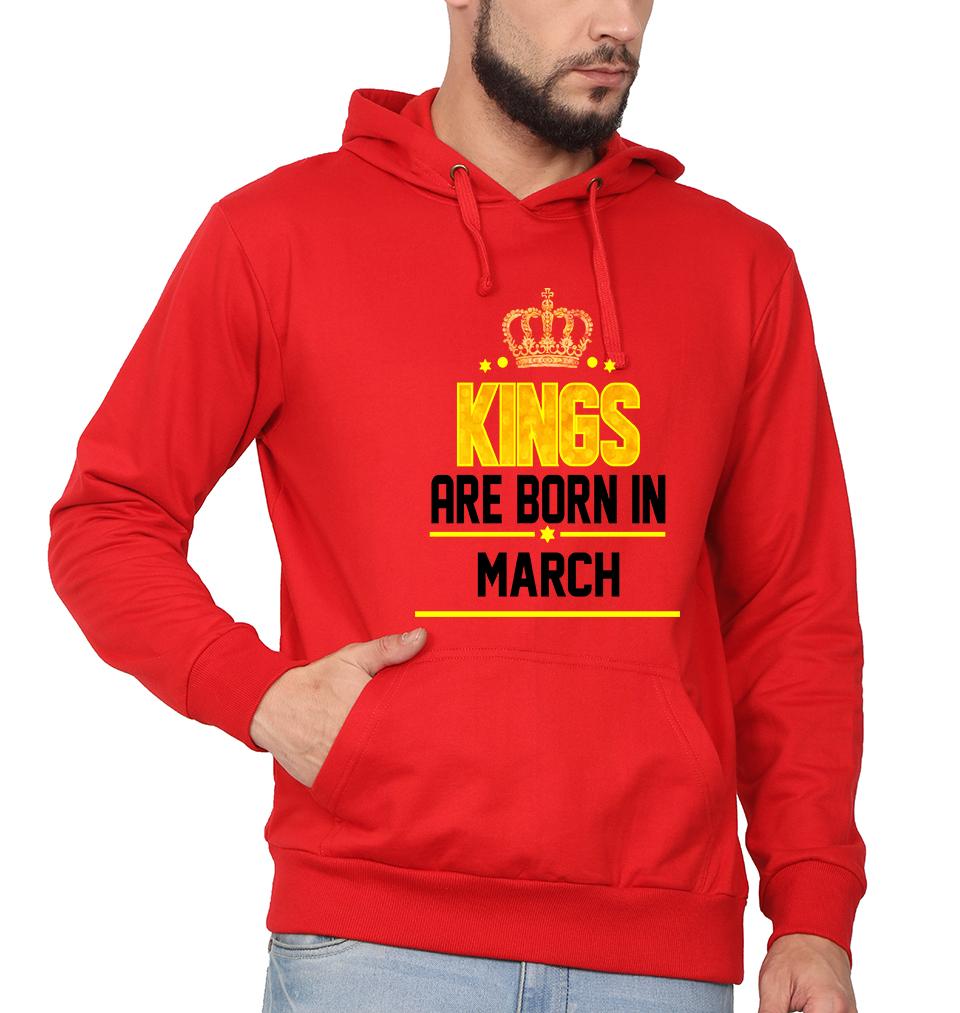 Kings Are Born In March Men Hoodie For Men-KidsFashionVilla