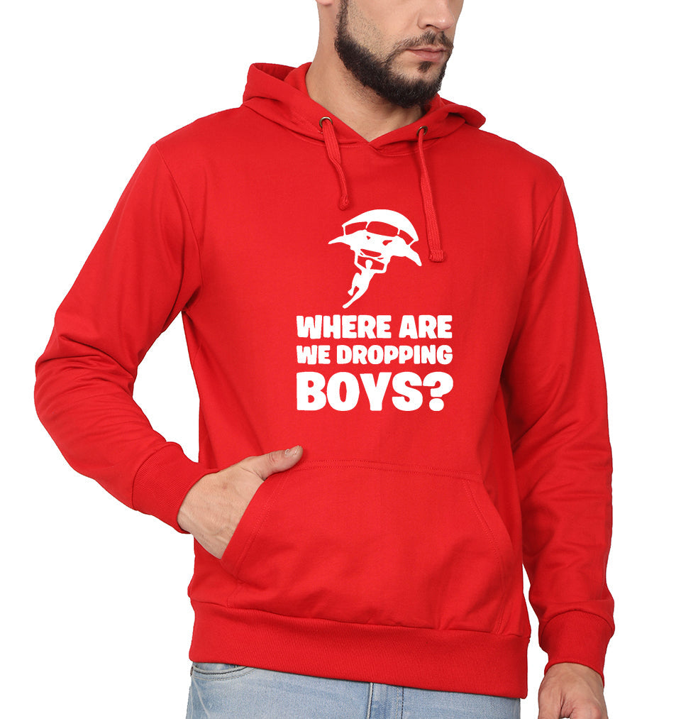 PUBG Where Are We Dropping Boys Men Hoodies-KidsFashionVilla