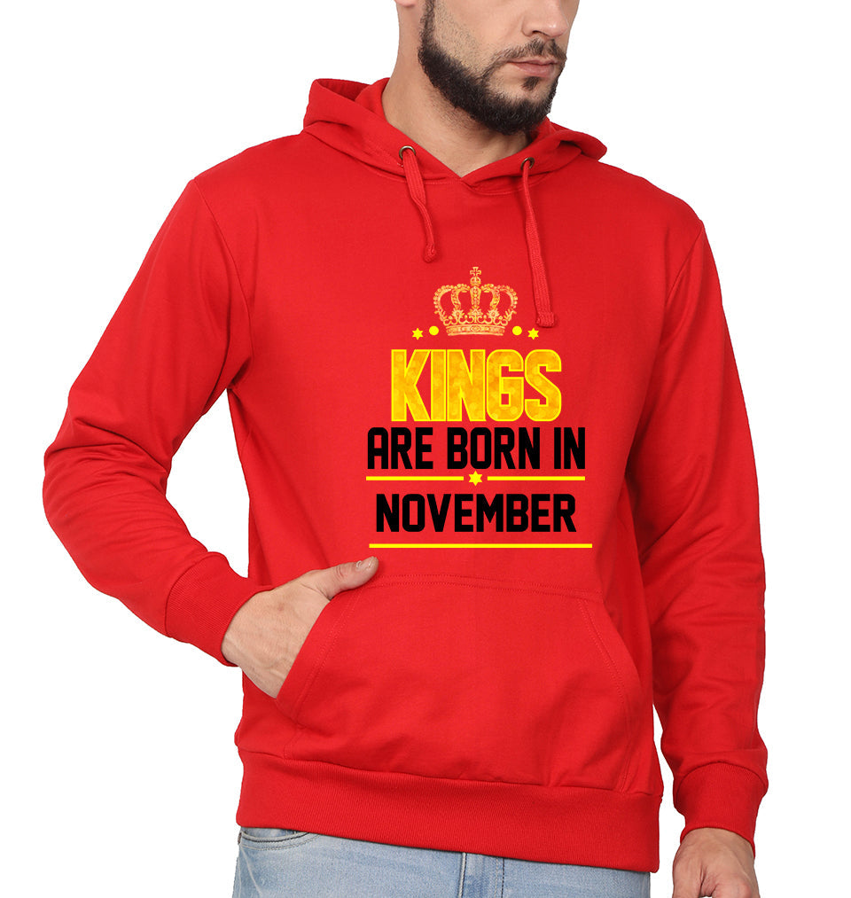 Kings Are Born In November Men Hoodies-KidsFashionVilla