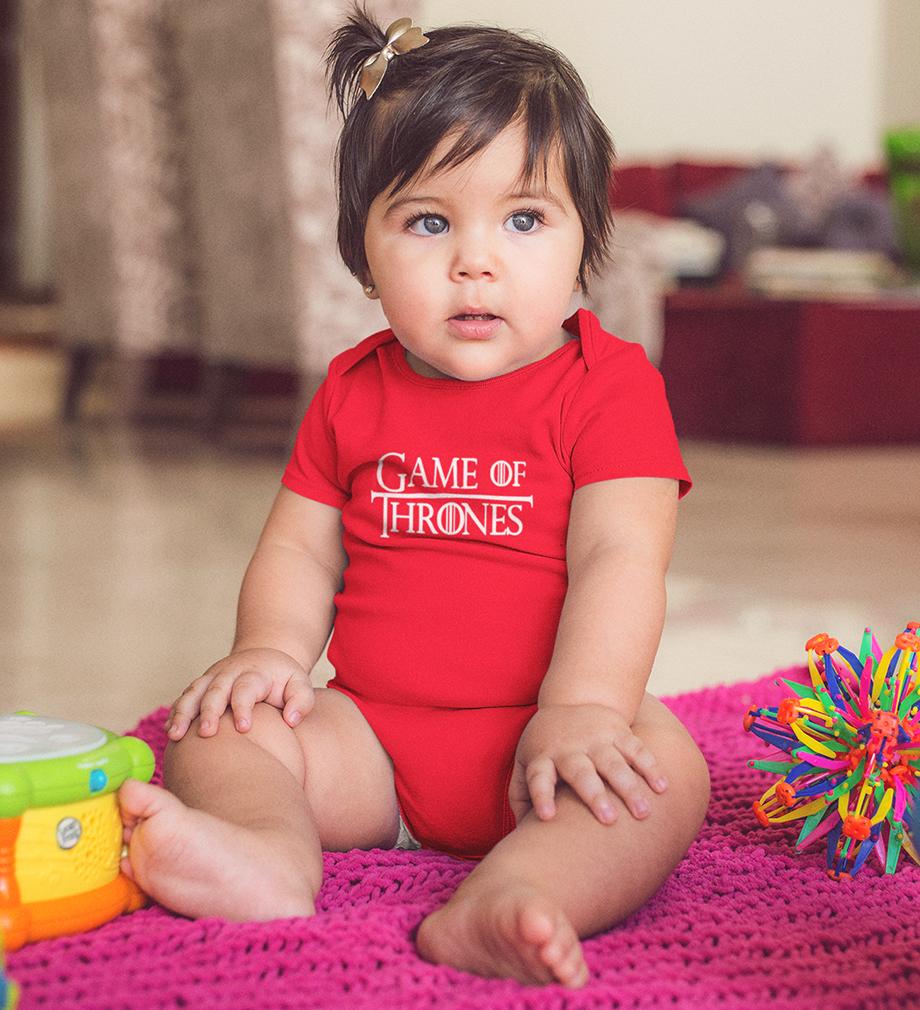 GOT Game Of Thrones Logo Rompers for Baby Girl- KidsFashionVilla