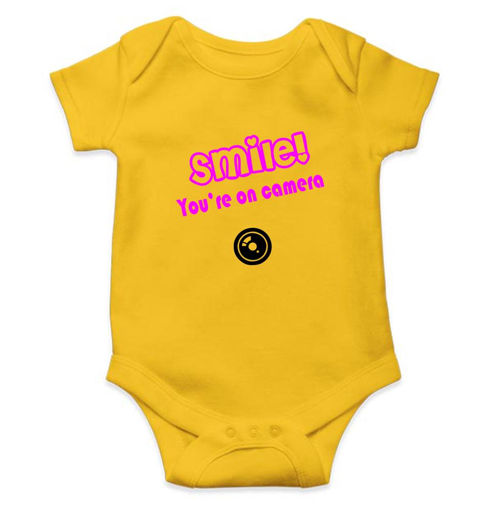 Smile you are on camera Rompers for Baby Girl- KidsFashionVilla