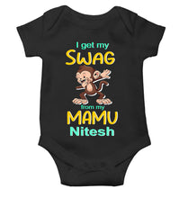 Load image into Gallery viewer, Custom Name Swag From My Mamu Rompers for Baby Boy- KidsFashionVilla
