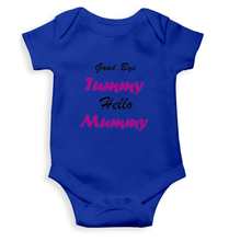 Load image into Gallery viewer, Good Bye Tummy Hello Mummy Rompers for Baby Boy- KidsFashionVilla
