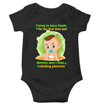 Load image into Gallery viewer, Baby Eating Food Rompers for Baby Boy- KidsFashionVilla
