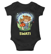 Load image into Gallery viewer, Custom Name Ohh Daddy You Are Purr Fect Fathers Day Rompers for Baby Girl- KidsFashionVilla
