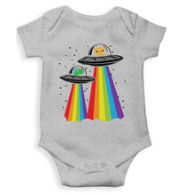 Load image into Gallery viewer, Rainbow Spaceship Cartoon Rompers for Baby Boy- KidsFashionVilla
