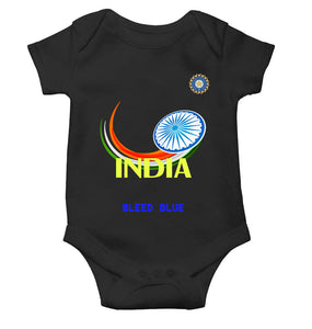 Bleed Blue Cricket Rompers for Baby Girl- KidsFashionVilla