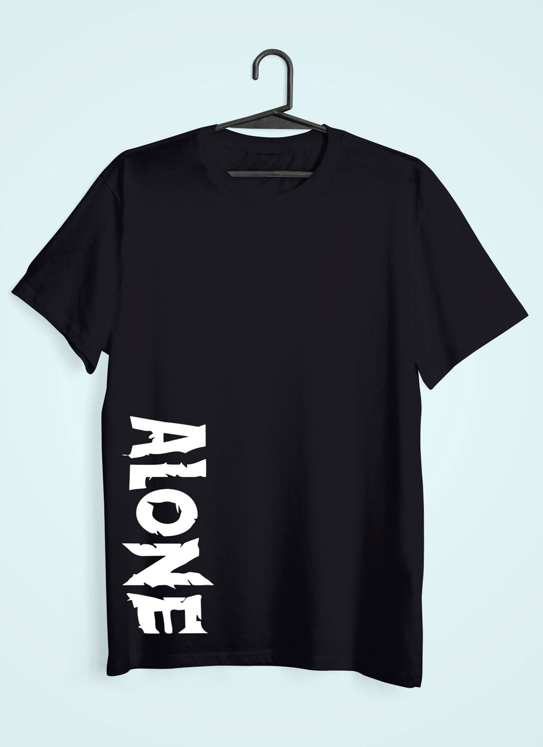 Alone Women Half Sleeves T-shirt- KidsFashionVilla