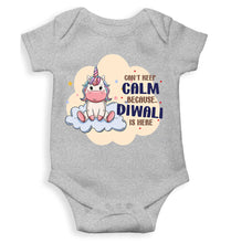 Load image into Gallery viewer, Can Not Keep Calm Because Diwali Is Here Rompers for Baby Girl- KidsFashionVilla
