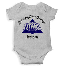Load image into Gallery viewer, IPL Gujarat Titans Jeetega Bhai Jeetega GT Jeetega Rompers for Baby Girl- KidsFashionVilla
