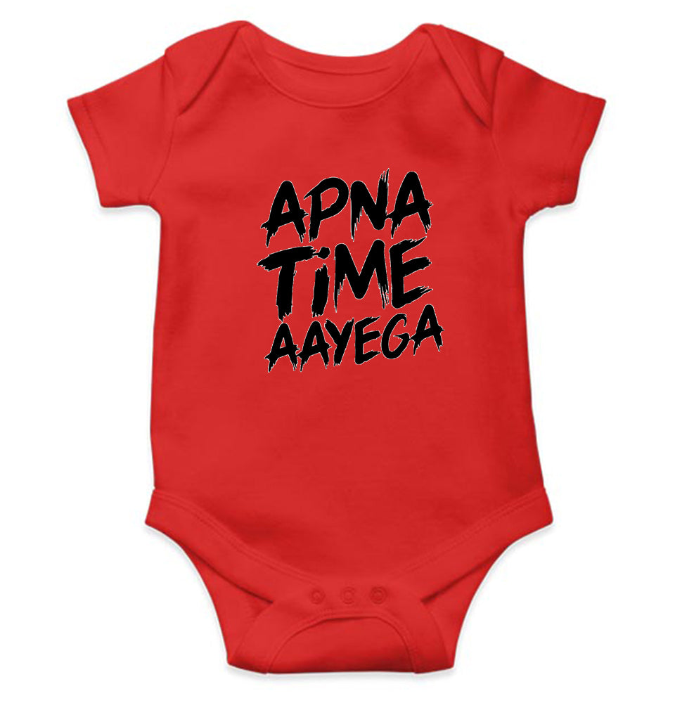 Apna Time Aayega Rompers for Baby Girl- KidsFashionVilla