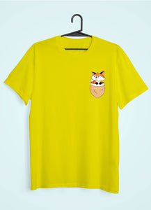 Fox Side Pocket Design Women Half Sleeves T-shirt- KidsFashionVilla