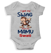 Load image into Gallery viewer, Custom Name Swag From My Mamu Rompers for Baby Girl- KidsFashionVilla

