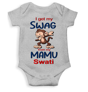 Custom Name Swag From My Mamu Rompers for Baby Girl- KidsFashionVilla