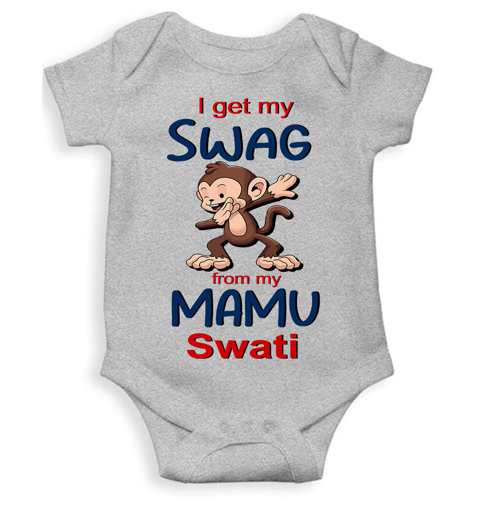 Custom Name Swag From My Mamu Rompers for Baby Girl- KidsFashionVilla