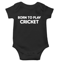 Load image into Gallery viewer, Born To Play Cricket World Cup Cricket Rompers for Baby Boy- KidsFashionVilla
