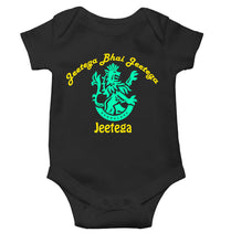 Load image into Gallery viewer, IPL Royal Challengers Bangalore Jeetega Bhai Jeetega RCB Jeetega Rompers for Baby Girl- KidsFashionVilla
