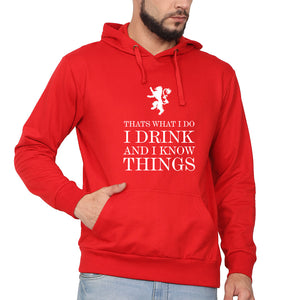 GOT Game of Thrones I Drink  And Know Things Men Hoodies-KidsFashionVilla