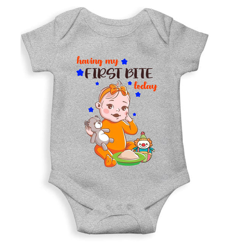 First Bites Baby Food Rompers for Baby Boy- KidsFashionVilla