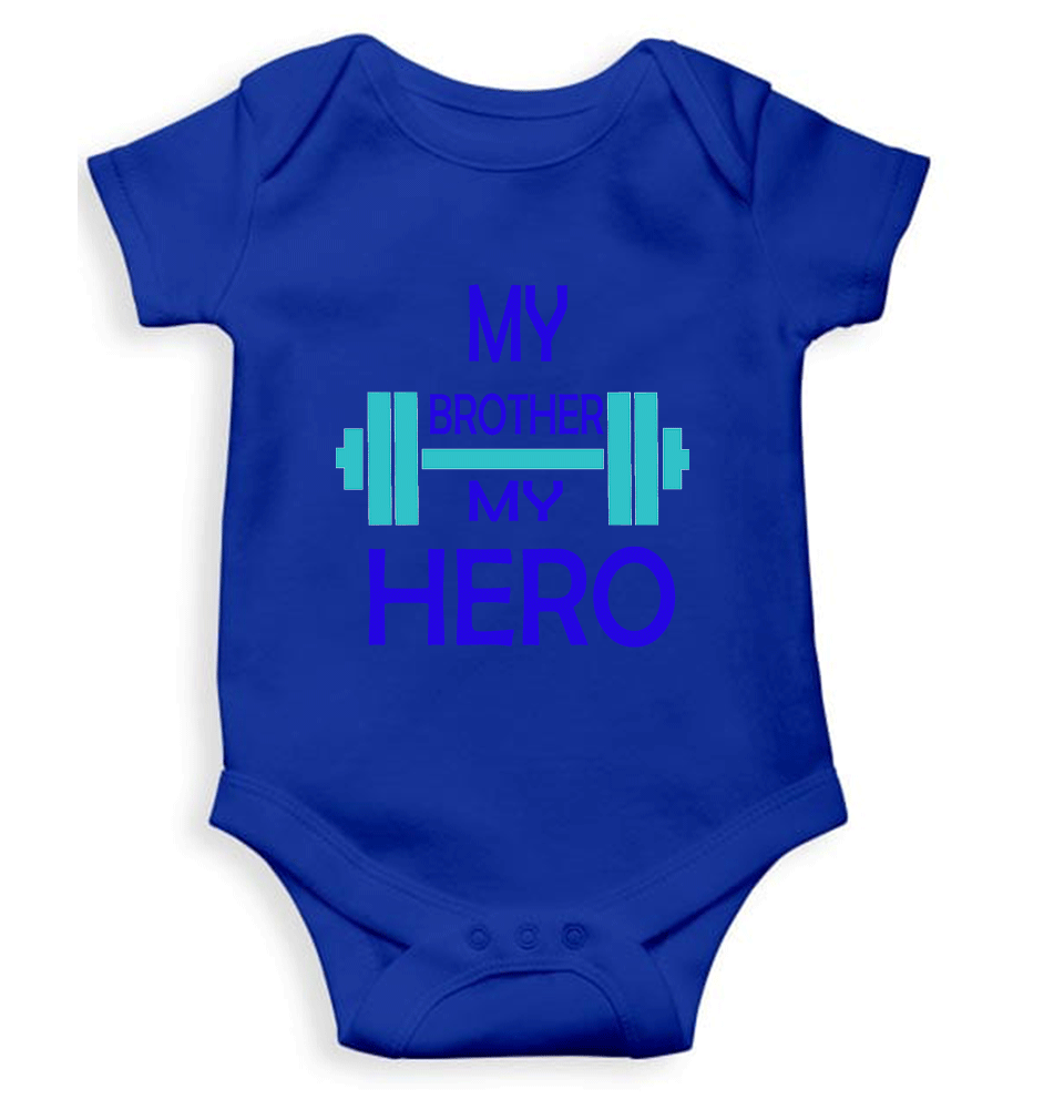 My Brother My Hero Rompers for Baby Girl- KidsFashionVilla
