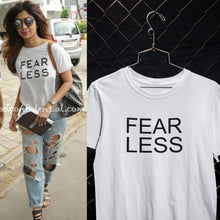 Load image into Gallery viewer, Fear Less Shilpa Shetty Celebrity T-shirt- KidsFashionVilla
