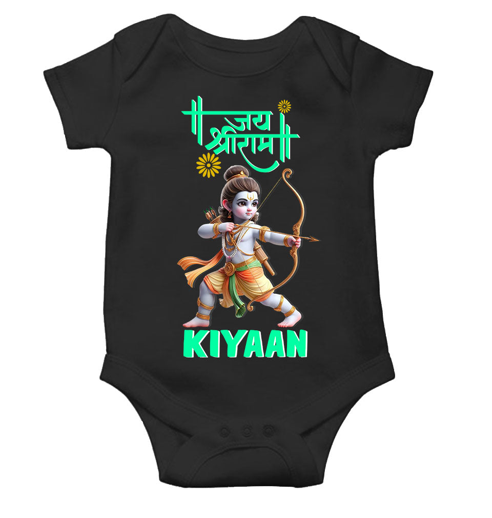 Custom Name Jai Shree Ram Rompers for Baby Boy- KidsFashionVilla