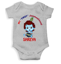 Load image into Gallery viewer, Custom Name First Janmashtami Rompers for Baby Girl- KidsFashionVilla
