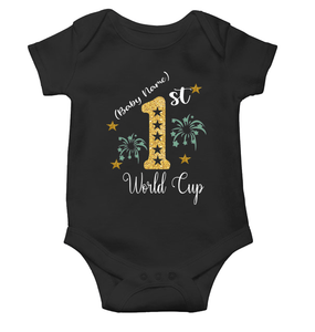 1st World Cup Custom Name Rompers for Baby Boy- KidsFashionVilla